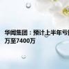 华闻集团：预计上半年亏损5400万至7400万