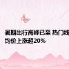 暑期出行高峰已至 热门线路机票均价上涨超20%