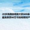 28岁高颜值老赖欠款600余万 法院最高悬赏60万寻找老赖财产线索