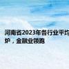 河南省2023年各行业平均工资出炉，金融业领跑