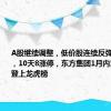 A股继续调整，低价股连续反弹！ST全筑，10天8涨停，东方集团1月内累计10次登上龙虎榜