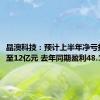 晶澳科技：预计上半年净亏损8亿元至12亿元 去年同期盈利48.13亿元