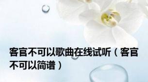 客官不可以歌曲在线试听（客官不可以简谱）