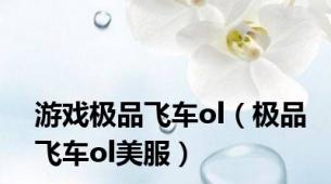 游戏极品飞车ol（极品飞车ol美服）