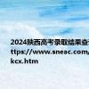 2024陕西高考录取结果查询入口 https://www.sneac.com/ksfw/gkcx.htm