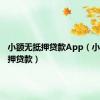 小额无抵押贷款App（小额无抵押贷款）