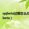 qqbeta过期怎么办（qqbeta）