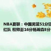 NBA夏联：中国男篮51分狂输国王红队 程帅澎16分杨瀚森8分