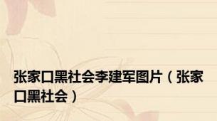 张家口黑社会李建军图片（张家口黑社会）