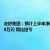 友好集团：预计上半年净利润750万元 同比扭亏