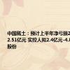 中国稀土：预计上半年净亏损2.31亿元-2.51亿元 实控人拟2.4亿元-4.8亿元增持股份