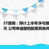 ST西钢：预计上半年净亏损2.94亿元 公司申请撤销股票其他风险警示