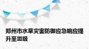 郑州市水旱灾害防御应急响应提升至Ⅲ级