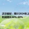 沃尔核材：预计2024年上半年净利润增长30%-60%