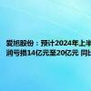 爱旭股份：预计2024年上半年净利润亏损14亿元至20亿元 同比转亏