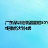 广东深圳地表温度超50℃ 紫外线强度达到4级