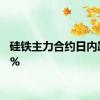 硅铁主力合约日内跌超2%