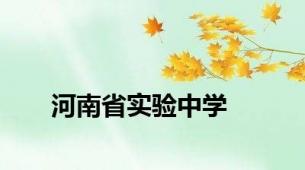 河南省实验中学