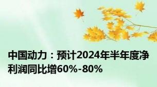 中国动力：预计2024年半年度净利润同比增60%-80%