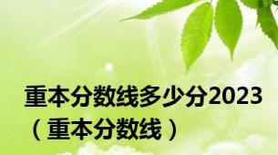 重本分数线多少分2023（重本分数线）