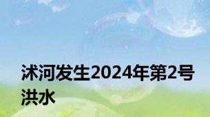 沭河发生2024年第2号洪水