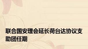 联合国安理会延长荷台达协议支助团任期