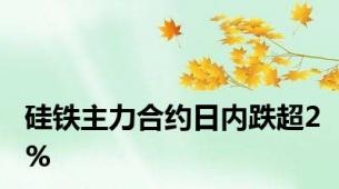 硅铁主力合约日内跌超2%