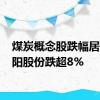 煤炭概念股跌幅居前 华阳股份跌超8%