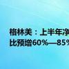 格林美：上半年净利同比预增60%—85%