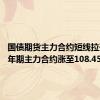 国债期货主力合约短线拉升，30年期主力合约涨至108.45