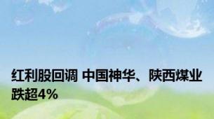 红利股回调 中国神华、陕西煤业跌超4%