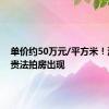 单价约50万元/平方米！深圳最贵法拍房出现