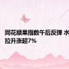 同花顺果指数午后反弹 水晶光电拉升涨超7%