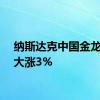 纳斯达克中国金龙指数大涨3%