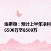 埃斯顿：预计上半年净利润亏损6500万至8500万