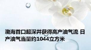 渤海首口超深井获得高产油气流 日产油气当量约1044立方米