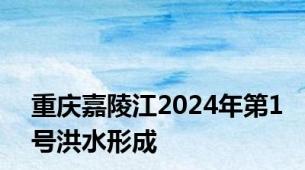 重庆嘉陵江2024年第1号洪水形成