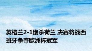 英格兰2-1绝杀荷兰 决赛将战西班牙争夺欧洲杯冠军