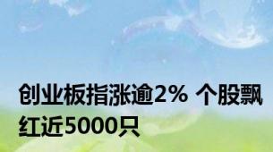 创业板指涨逾2% 个股飘红近5000只