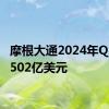 摩根大通2024年Q2营收502亿美元