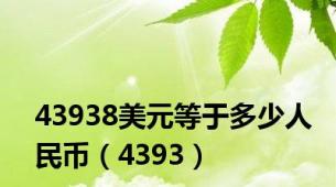 43938美元等于多少人民币（4393）