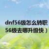 dnf56级怎么转职（dnf56级去哪升级快）