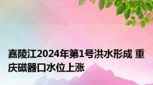 嘉陵江2024年第1号洪水形成 重庆磁器口水位上涨