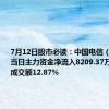 7月12日股市必读：中国电信（601728）当日主力资金净流入8209.37万元，占总成交额12.87%