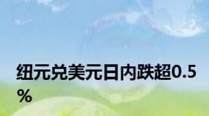 纽元兑美元日内跌超0.5%