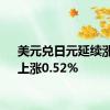 美元兑日元延续涨势，上涨0.52%