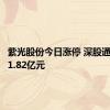 紫光股份今日涨停 深股通净买入1.82亿元