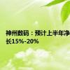 神州数码：预计上半年净利润增长15%-20%