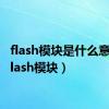 flash模块是什么意思（flash模块）