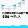 新加坡樟宜机场中新双向航班乘客量达370万人次